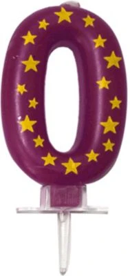 Procos Kuchenkerze Zahl 0