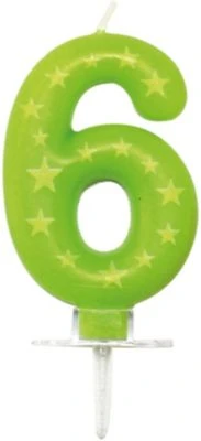 Procos Kuchenkerze Zahl 6
