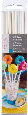 STÄDTER Cake-Pop-Stiele Weiß, Ca. 15 Cm, 50 Stück