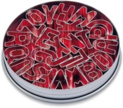 STÄDTER Ausstechformen Keksausstecher ABC-Mix, 26 Stück In Metalldose