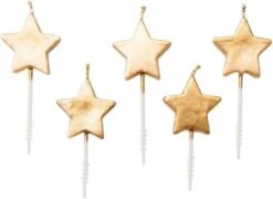 Rico Design Kerzen Sterne, Gold