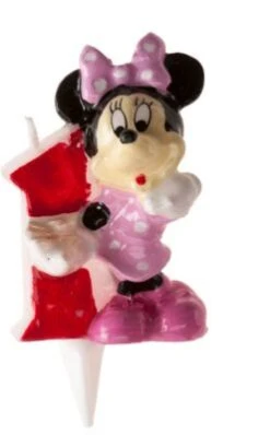 Torten-/Kuchenkerze Disney Minnie Mouse - Zahl 1