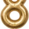 Rico Design Zahlenkerze 8, Gold