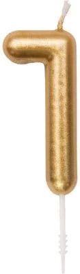 Rico Design Zahlenkerze 1, Gold