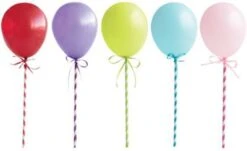 Unique Tortendeko Miniballons, 5 Stück