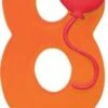 PARTYSTROLCHE® Zahlenkerze Luftballon 8, 9 Cm