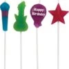 PARTYSTROLCHE® Kerzenpicker Kuchenkerzen Mini Starke Mädchen, 5 Stück