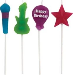 PARTYSTROLCHE® Kerzenpicker Kuchenkerzen Mini Starke Mädchen, 5 Stück