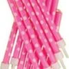 PARTYSTROLCHE® Geburtstagskerzen Kuchenkerzen Punkte Pink, 12 Stück, Inkl. Halterung