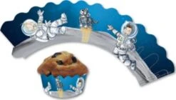 Dh Konzept CupcakeDeko Major Tom Für Muffins & Cupcakes, Nicht Hitzebeständig, 12 Stück