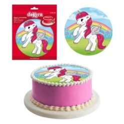 DeKora Essbare Tortenaufleger Einhorn 20cm