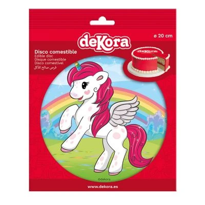 DeKora Essbare Tortenaufleger Einhorn 20cm 4 DeKora Essbare Tortenaufleger Einhorn 20cm – Bild 4