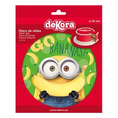 DeKora Essbare Tortenaufleger Minions 20cm 2 DeKora Essbare Tortenaufleger Minions 20cm – Bild 2