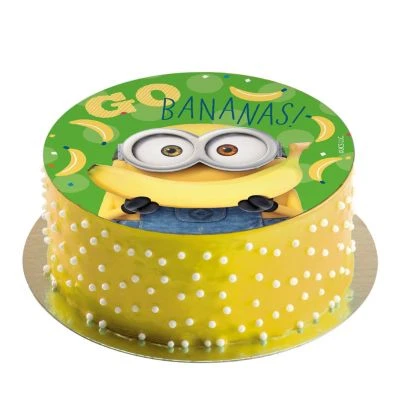 DeKora Essbare Tortenaufleger Minions 20cm 3 DeKora Essbare Tortenaufleger Minions 20cm – Bild 3
