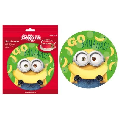 DeKora Essbare Tortenaufleger Minions 20cm 4 DeKora Essbare Tortenaufleger Minions 20cm – Bild 4
