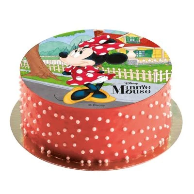 DeKora Essbare Tortenaufleger Disney Minnie Mouse 20cm 3 DeKora Essbare Tortenaufleger Disney Minnie Mouse 20cm – Bild 3