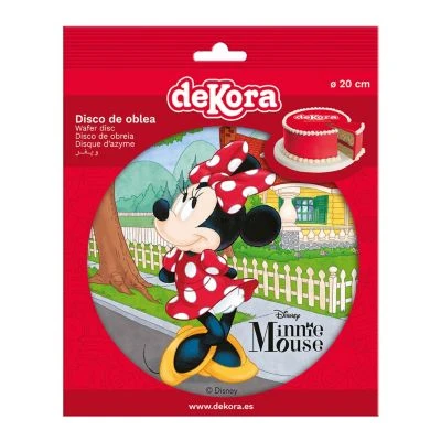 DeKora Essbare Tortenaufleger Disney Minnie Mouse 20cm 5 DeKora Essbare Tortenaufleger Disney Minnie Mouse 20cm – Bild 5