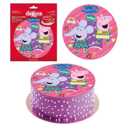 Essbare Tortenaufleger Peppa Wutz (Peppa Pig) 20cm 1 Essbare Tortenaufleger Peppa Wutz (Peppa Pig) 20cm