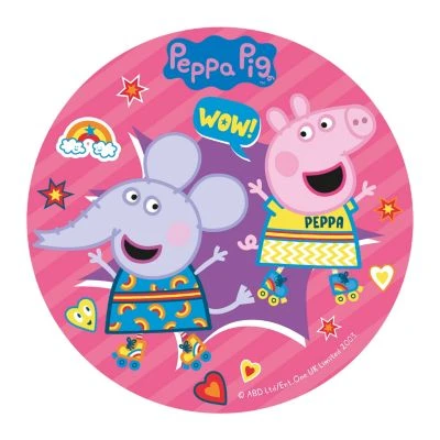 Essbare Tortenaufleger Peppa Wutz (Peppa Pig) 20cm 2 Essbare Tortenaufleger Peppa Wutz (Peppa Pig) 20cm – Bild 2