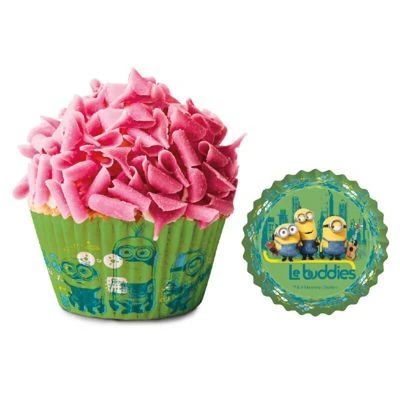 DeKora Muffinförmchen Mit Minions Motiv Zum Geburtstag, 25 Stk., Grün 2 DeKora Muffinförmchen Mit Minions Motiv Zum Geburtstag, 25 Stk., Grün – Bild 2