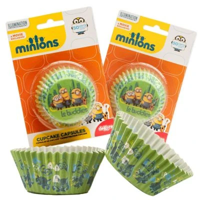 DeKora Muffinförmchen Mit Minions Motiv Zum Geburtstag, 25 Stk., Grün 3 DeKora Muffinförmchen Mit Minions Motiv Zum Geburtstag, 25 Stk., Grün – Bild 3