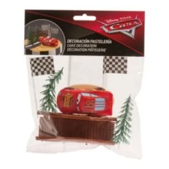DeKora Tortendeko Set Cars Mit Lightning McQueen Kerze, Brücke, Fahnen Und 2 Bäumen -Backfreude Angebote Store 26597049 03