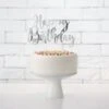 Partydeco Cake Topper Happy Birthday, Verschiedene Farben, 22cm