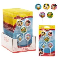 DeKora Geburtstagskerzen Rund Disney Mickey Minnie Mouse, 5 Stück -Backfreude Angebote Store 26597076 06