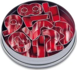 STÄDTER Ausstechformen Keksausstecher Zahlen 0-9, 9 Stück In Metalldose