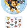 DeKora 2er Set Paw Patrol Essbarer Tortenaufleger + Mini-Törtchenaufleger