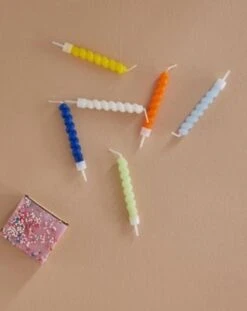 Rice Kuchenkerzen Gedreht Mit Halter, 12 Stück In Verschiedenen Blautönen -Backfreude Angebote Store 28912698 03