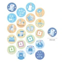 DeKora Essbare Mini-Tortenaufleger Babyparty -Backfreude Angebote Store 29628277 04