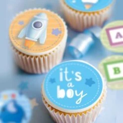 DeKora Essbare Mini-Tortenaufleger Babyparty -Backfreude Angebote Store 29628277 05