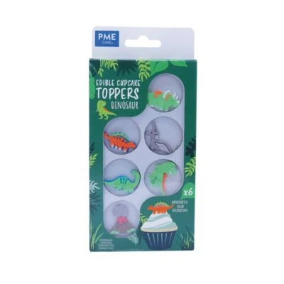 Essbare Cupcake-Aufleger Dinosaurier, 6 Stück 4 Essbare Cupcake-Aufleger Dinosaurier, 6 Stück – Bild 4