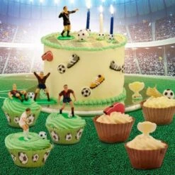 DeKora Geburtstagskerzen Fußball WM, 6 Stück -Backfreude Angebote Store 30136845 05