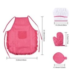 Brightake Kinder Backen Kleidung Kuchen Kleidung Schürze Form Set Backkochset Für Kinder