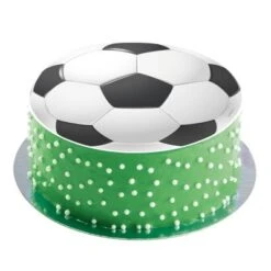 DeKora 2er Set Fußball Essbarer Tortenaufleger + Mini-Törtchenaufleger -Backfreude Angebote Store 31005234 03