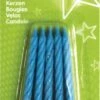 Amscan Kerzen Blau/glitter, 10 Stück