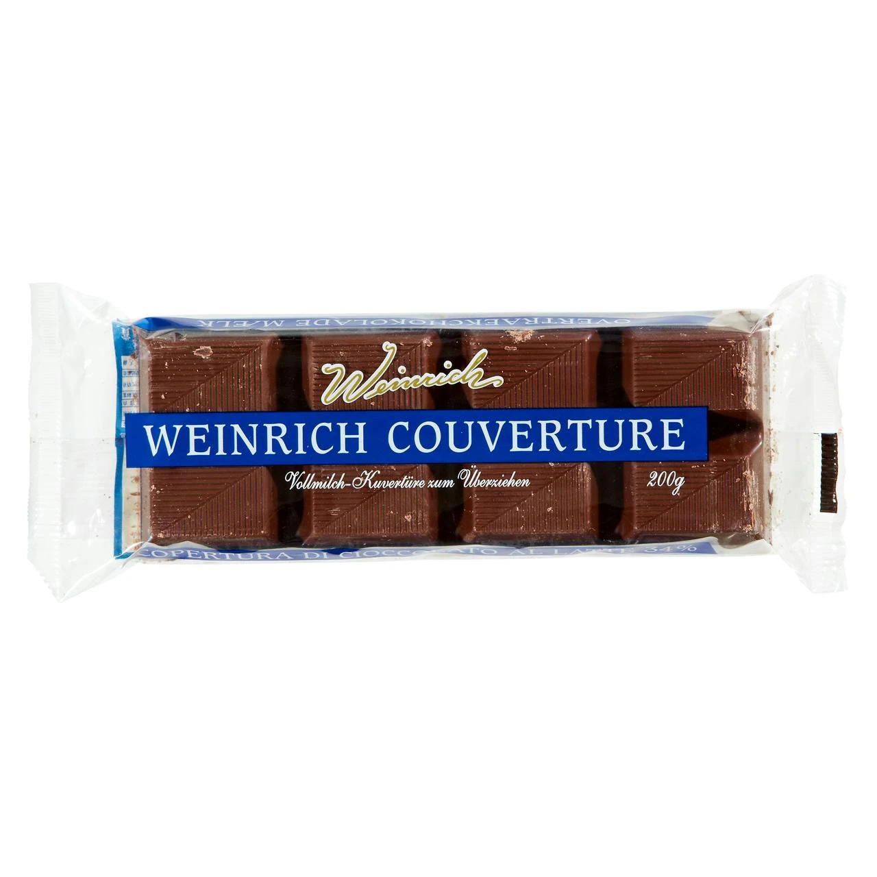 Weinrich Küvertüre Vollmilch 35 % Kakao (200 G) 1 Weinrich Küvertüre Vollmilch 35 % Kakao (200 G)