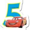 Procos Kuchenkerze Zahl 5 Disney Cars Neon