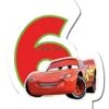 Procos Kuchenkerze Zahl 6 Disney Cars Neon
