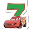 Procos Kuchenkerze Zahl 7 Disney Cars Neon