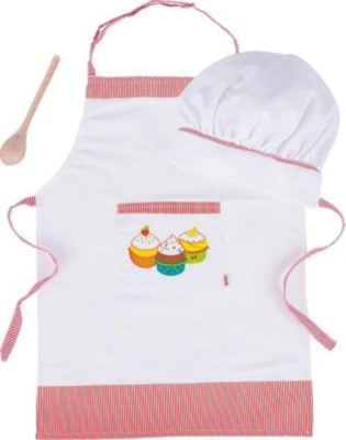 Goki Kochset Mit Schürze, Löffel Und Mütze 1 Goki Kochset Mit Schürze, Löffel Und Mütze