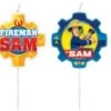 AMSCAN Figurenkerzen Feuerwehrmann Sam, 4 Stück