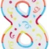 Folat XL-Kuchenkerze Zahl 8, 12,5 Cm