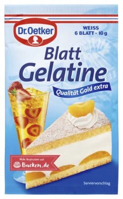 Dr. Oetker Blattgelatine Weiß 6 Portionen (10 G)