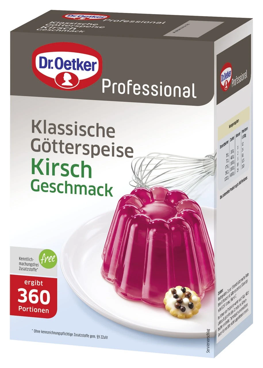 Dr. Oetker Professional Götterspeise Kirsch (1 Kg) 1 Dr. Oetker Professional Götterspeise Kirsch (1 Kg)